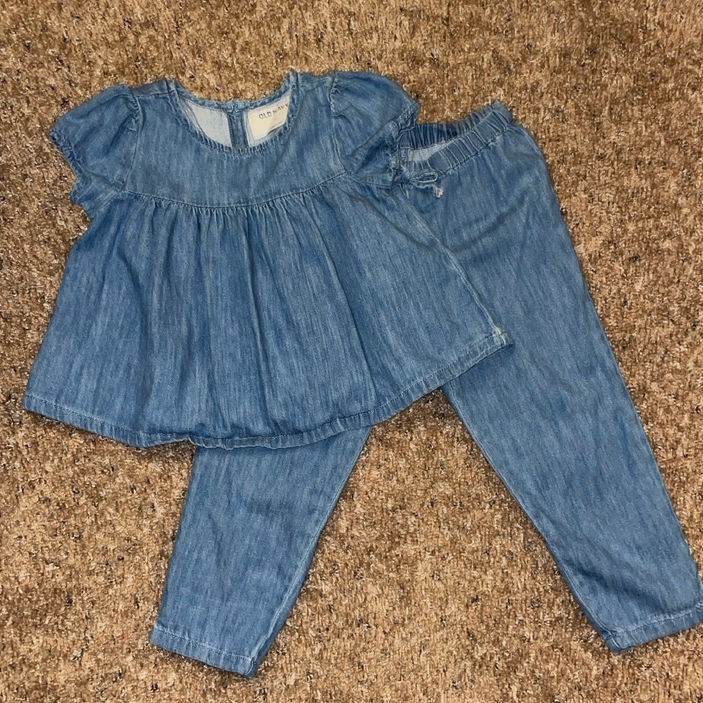 Girls 2 Piece Denim Set